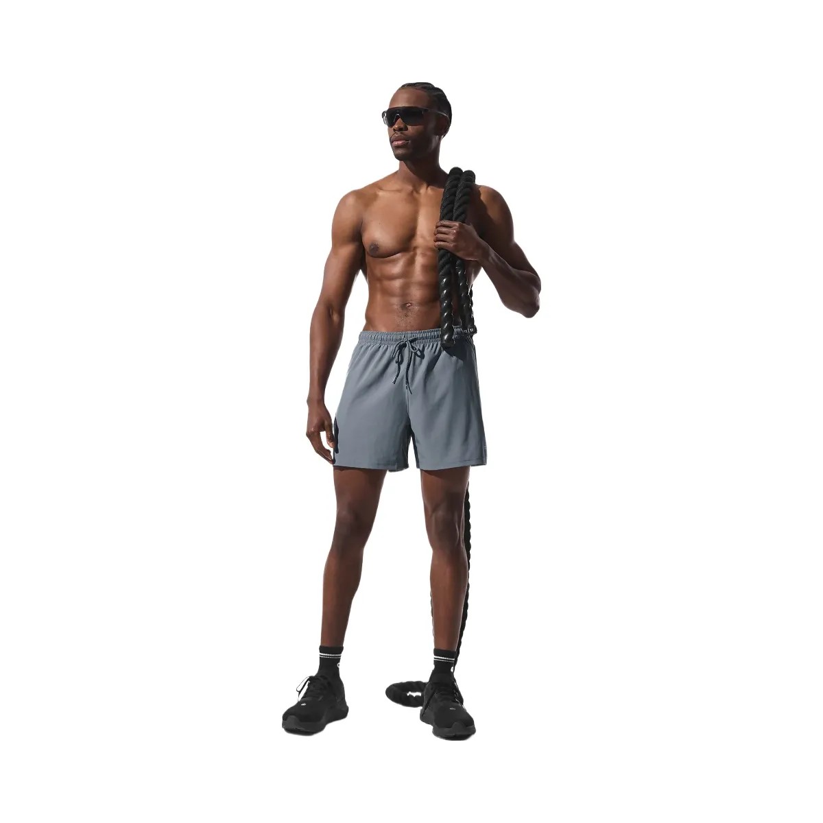 Alo Men's 5" Circuit Short - Steel Grey - HypeFly India View 1