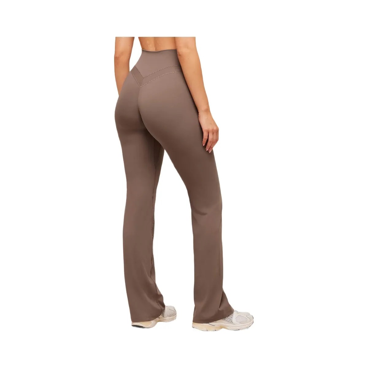 Gymshark Whitney Flared Leggings - Soft Brown - HypeFly India View 2