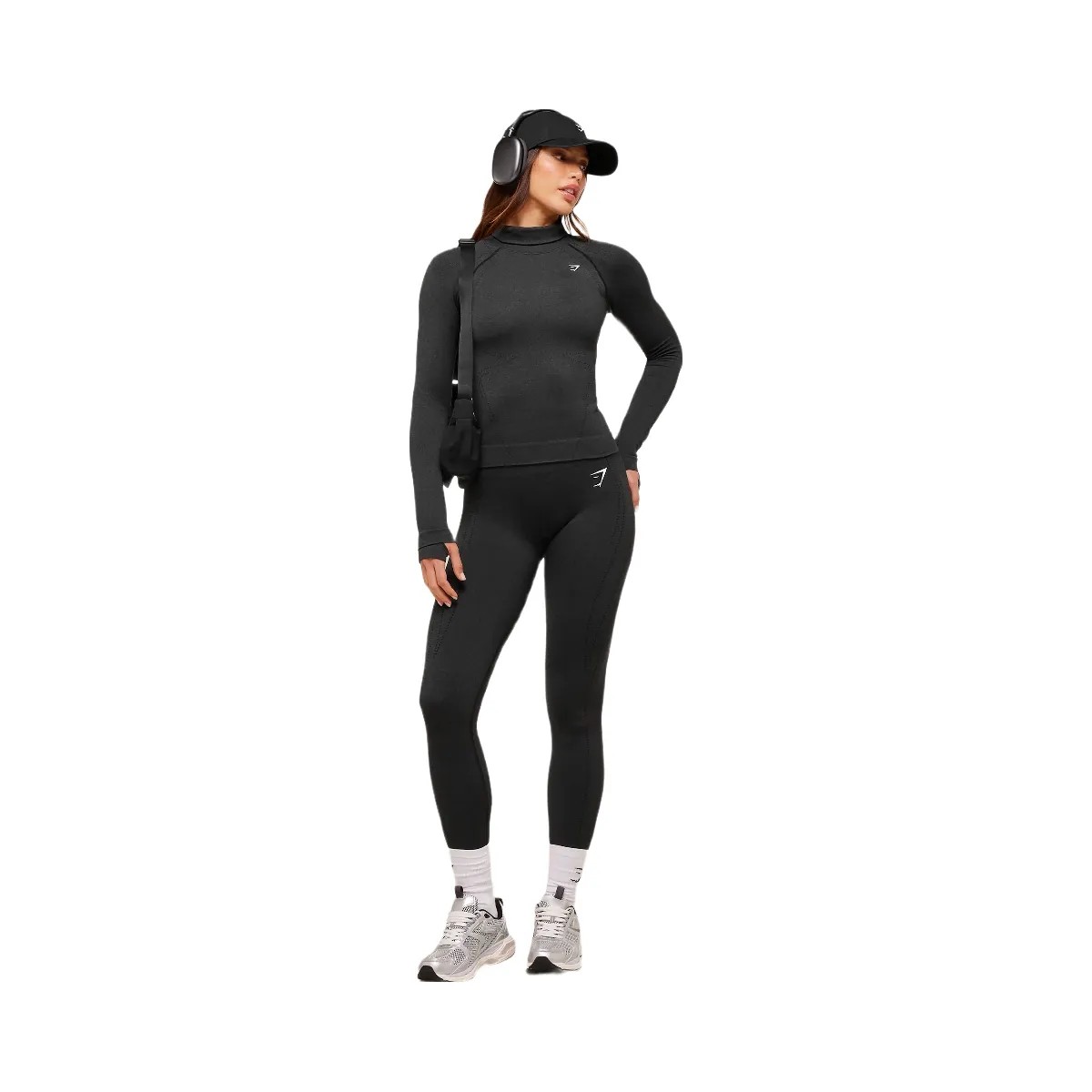 Gymshark VItal Warm Leggings - Black Marl - HypeFly India View 6