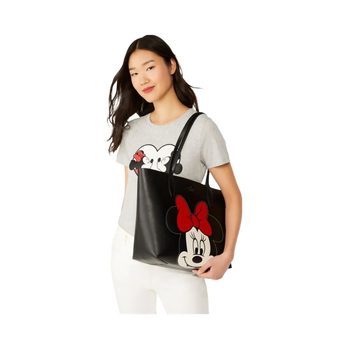 Kate Spade Disney X Kate Spade New York Reversible Minnie Large Tote Black Multi - HypeFly India View 2