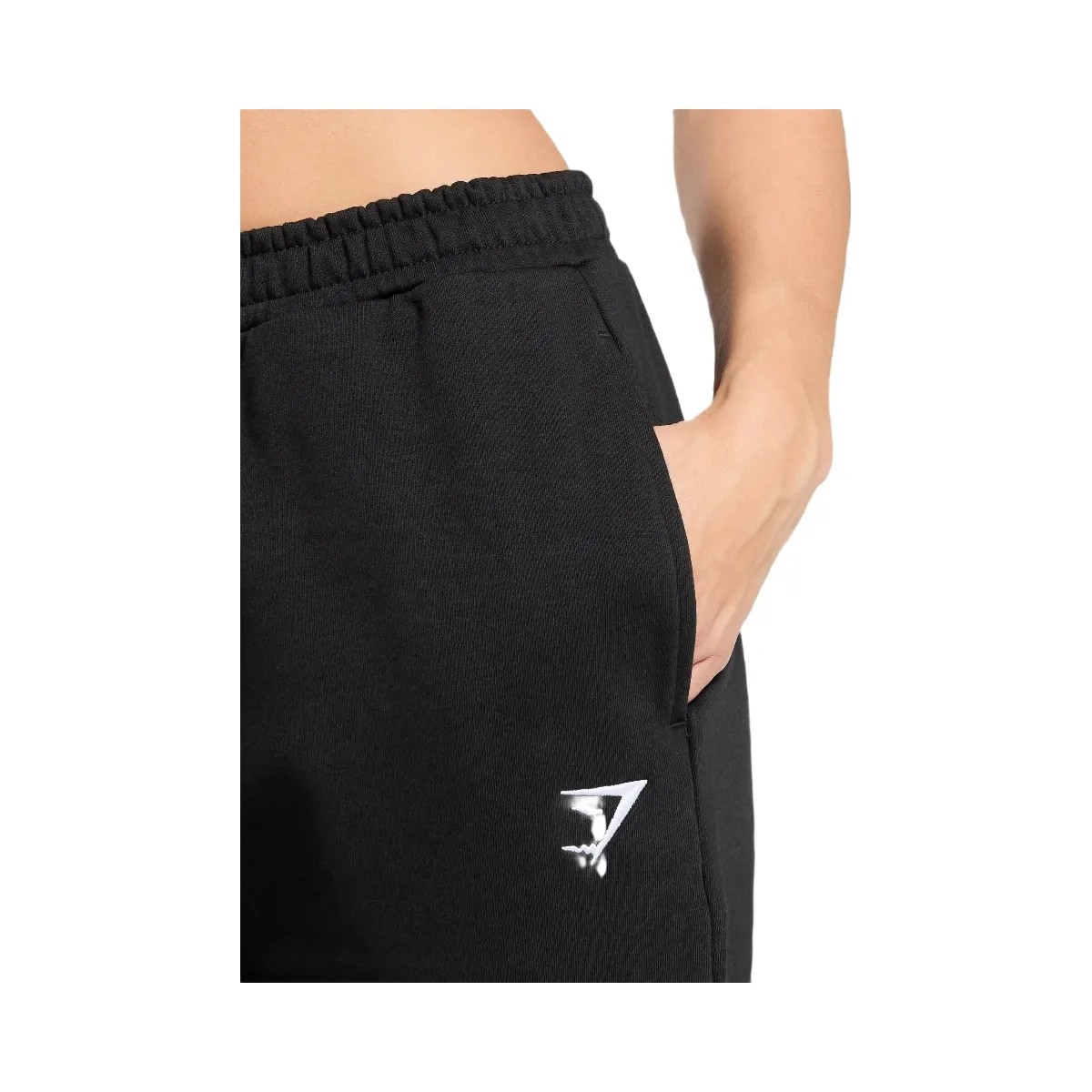 Gymshark Training Fleece Straight Leg Joggers - Black - HypeFly India View 5