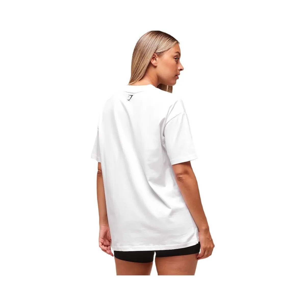 Gymshark Block Oversized T-Shirt - White - HypeFly India View 2