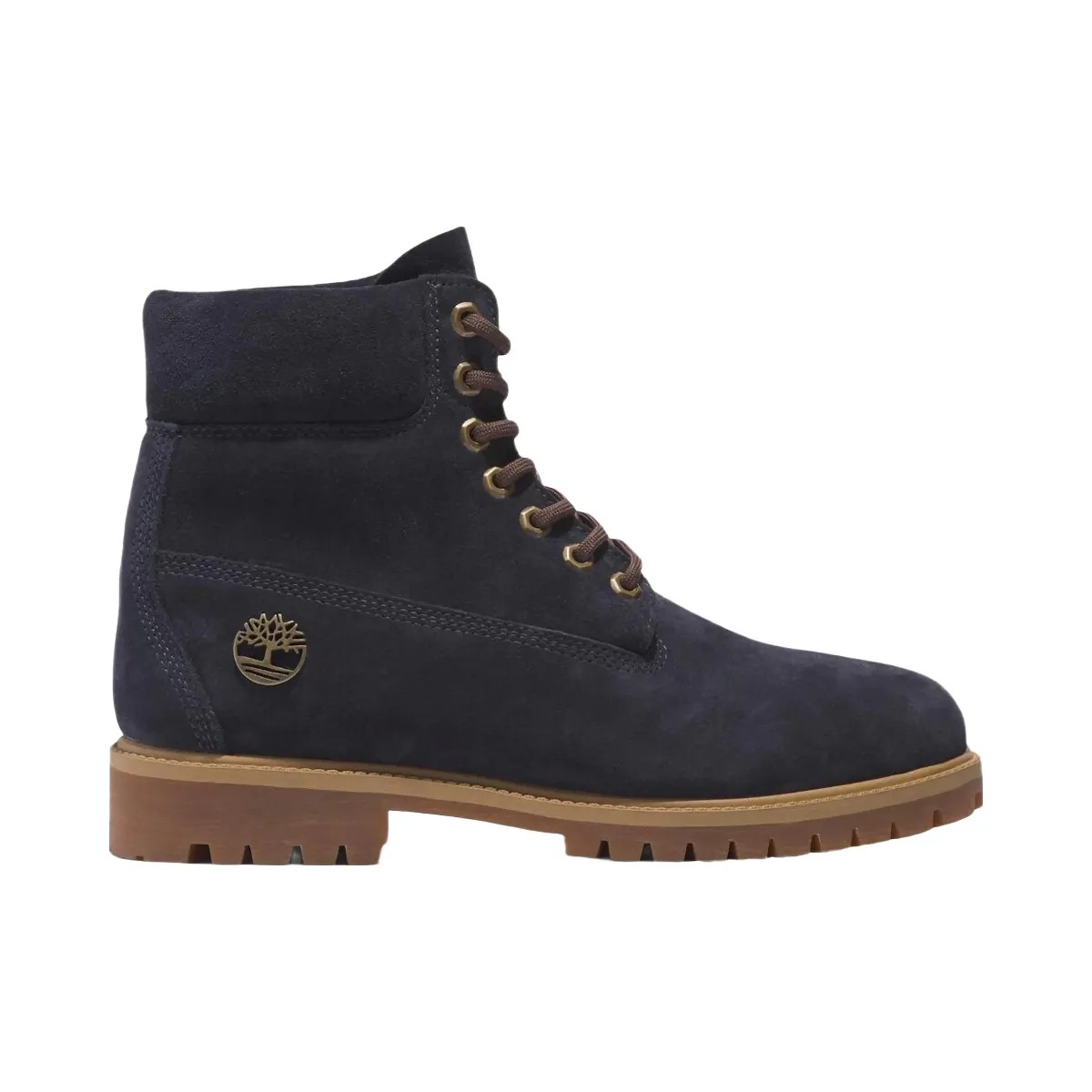 Timberland Heritage 6 Inch Lace Up Waterproof Dark Blue Suede - HypeFly India View 1