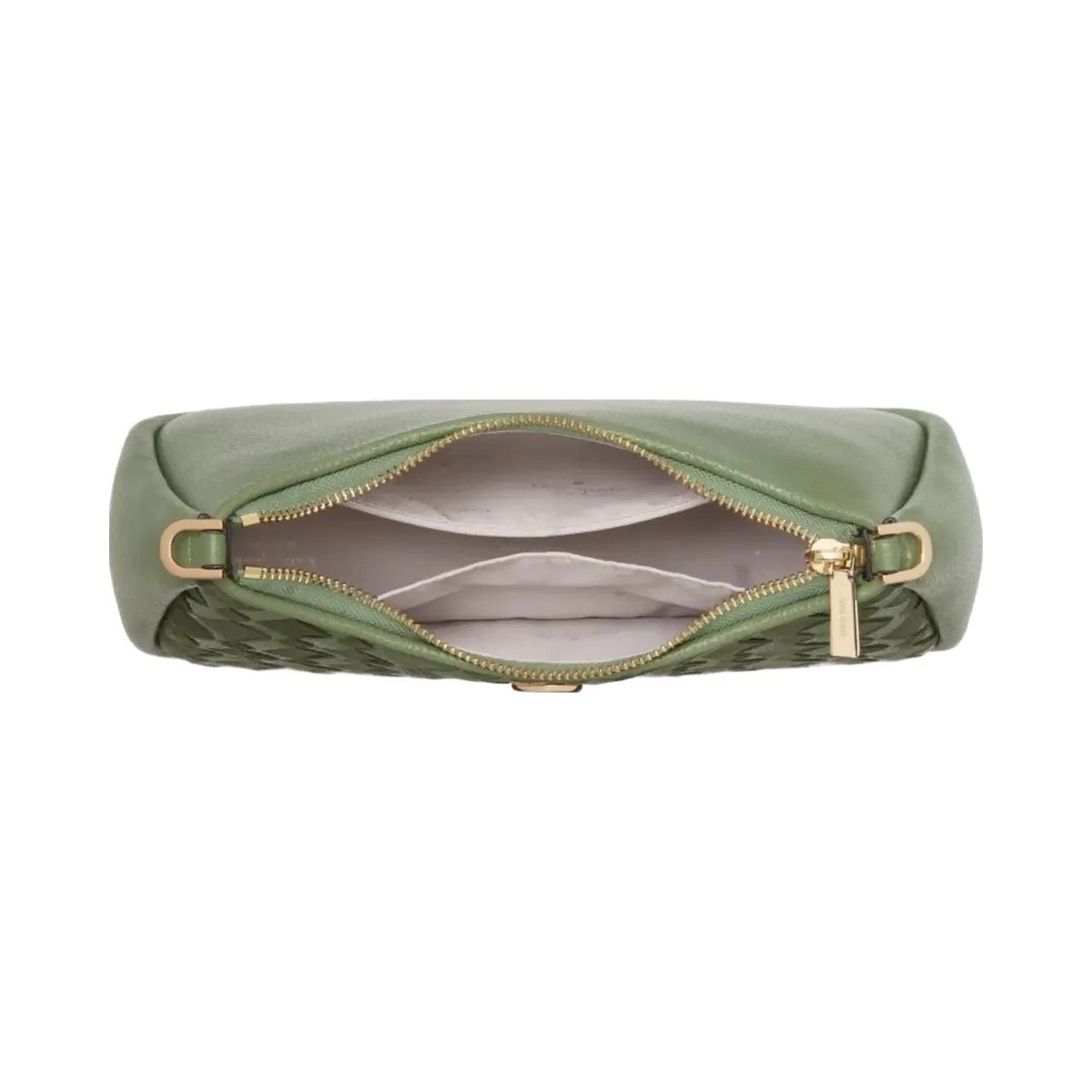 Kate Spade Kayla Woven Leather Small Convertible Shoulder Bag Cedar Stand - HypeFly India View 4