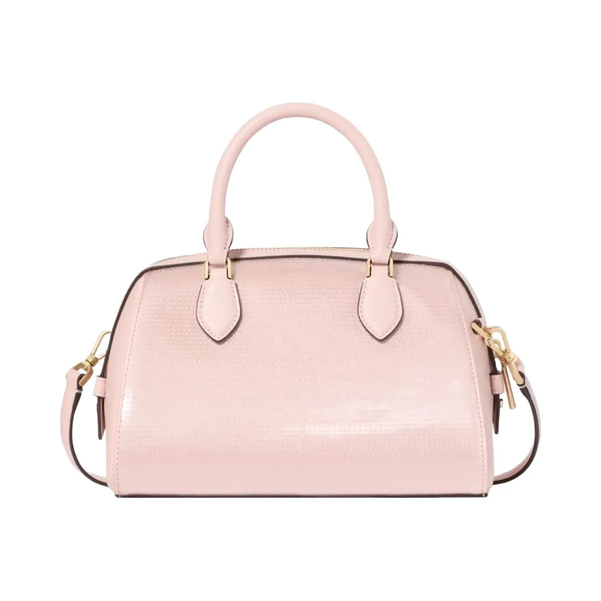 Kate Spade Madison Satin Sequin Small Dolly Duffle Rose Smoke - HypeFly India View 5