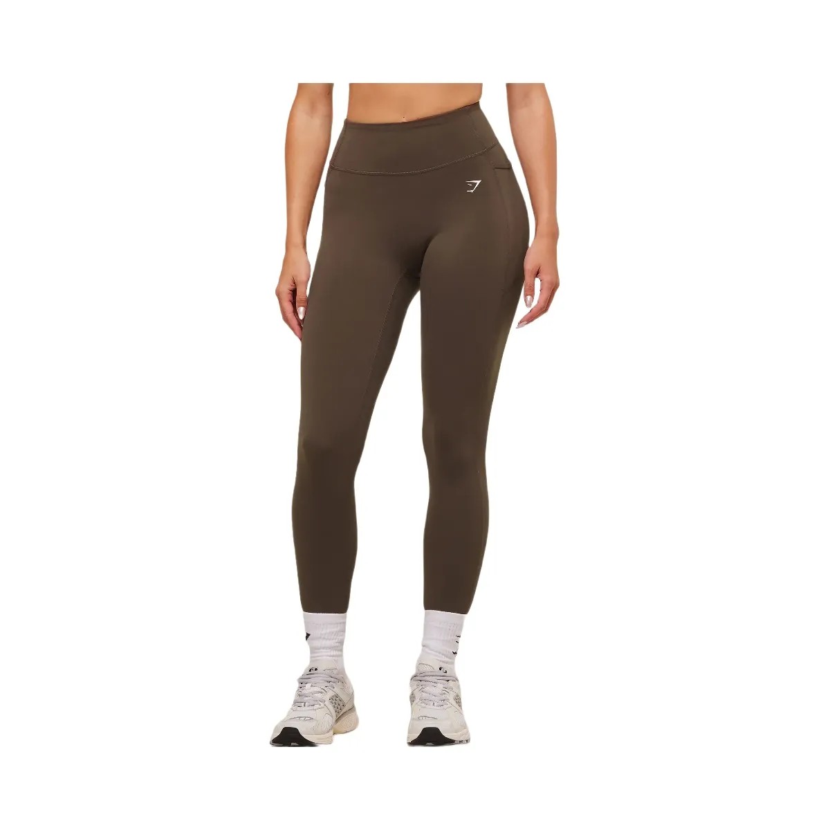 Gymshark Lifting Pocket Leggings - Archive Brown - HypeFly India View 1