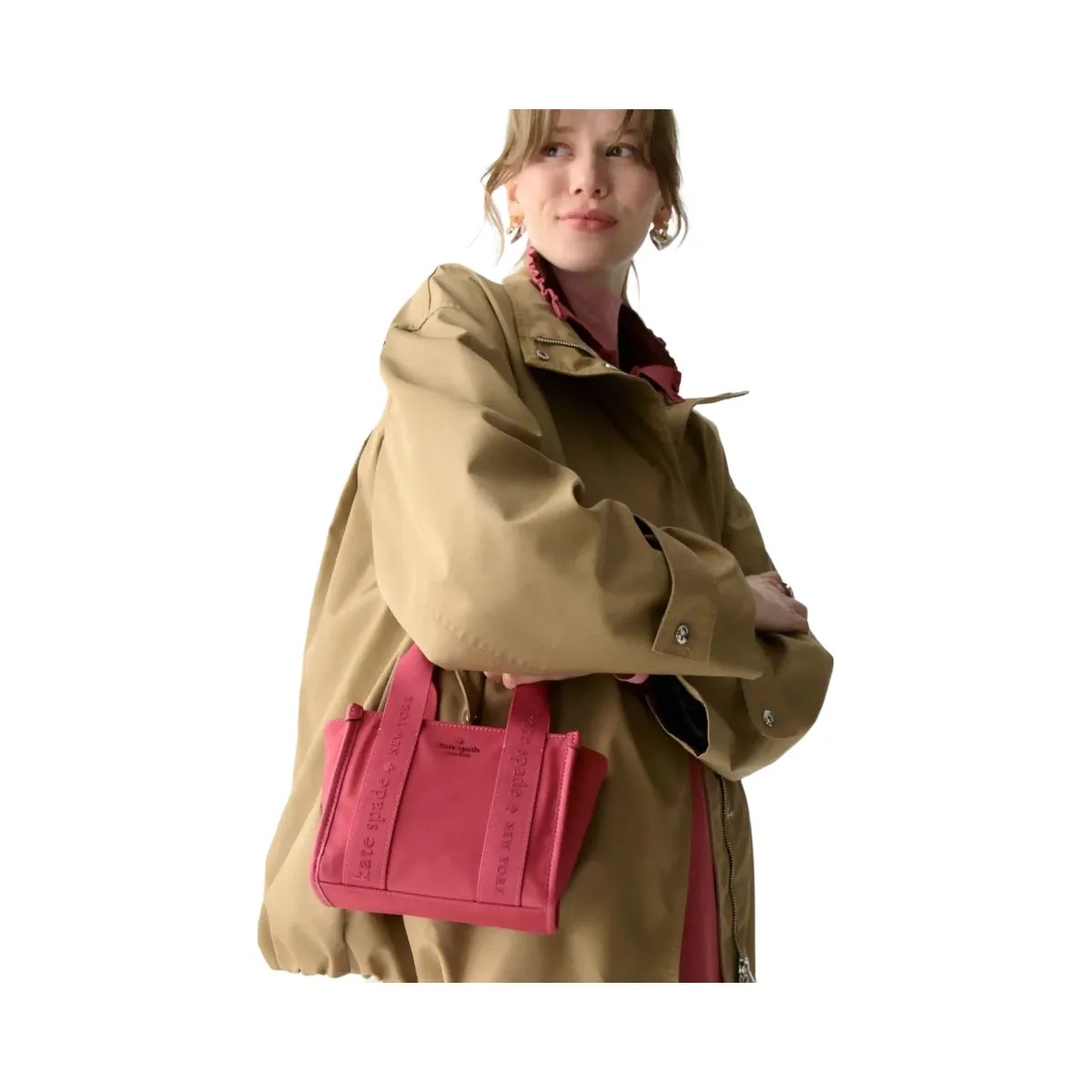 Kate Spade Kip Nylon Mini Tote Rose Oil - HypeFly India View 2