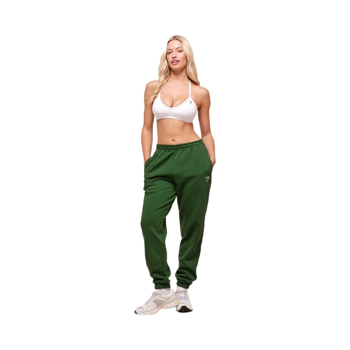 Gymshark Training Fleece Joggers - Athletic Green - HypeFly India View 4