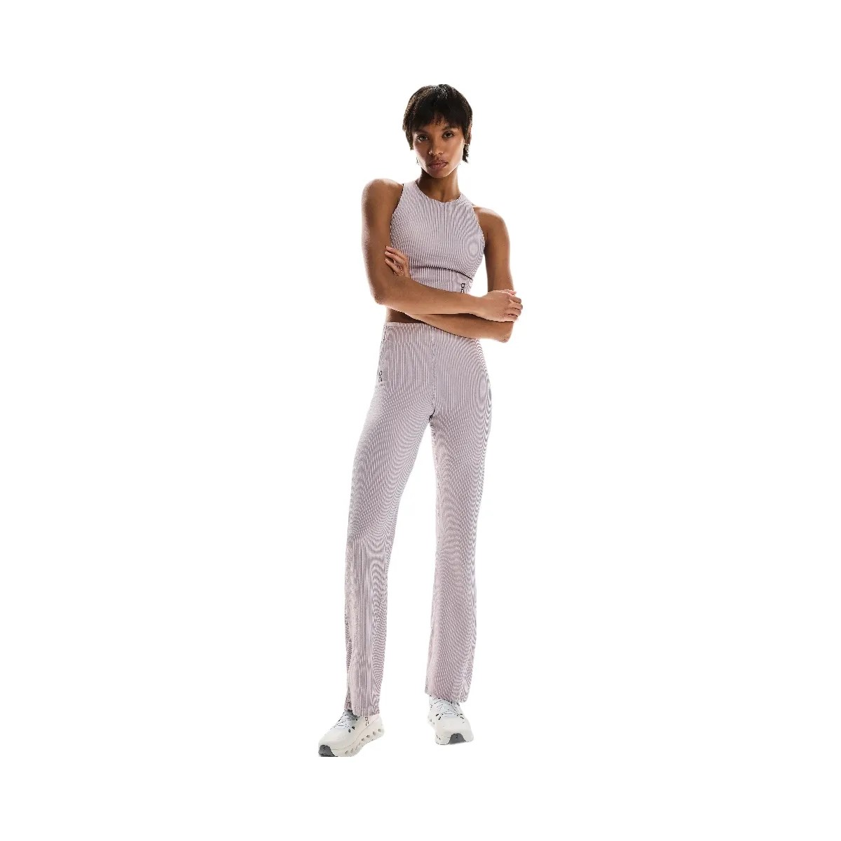 On All-Day Ribbed Pants Orchid | Lilac - HypeFly India View 5