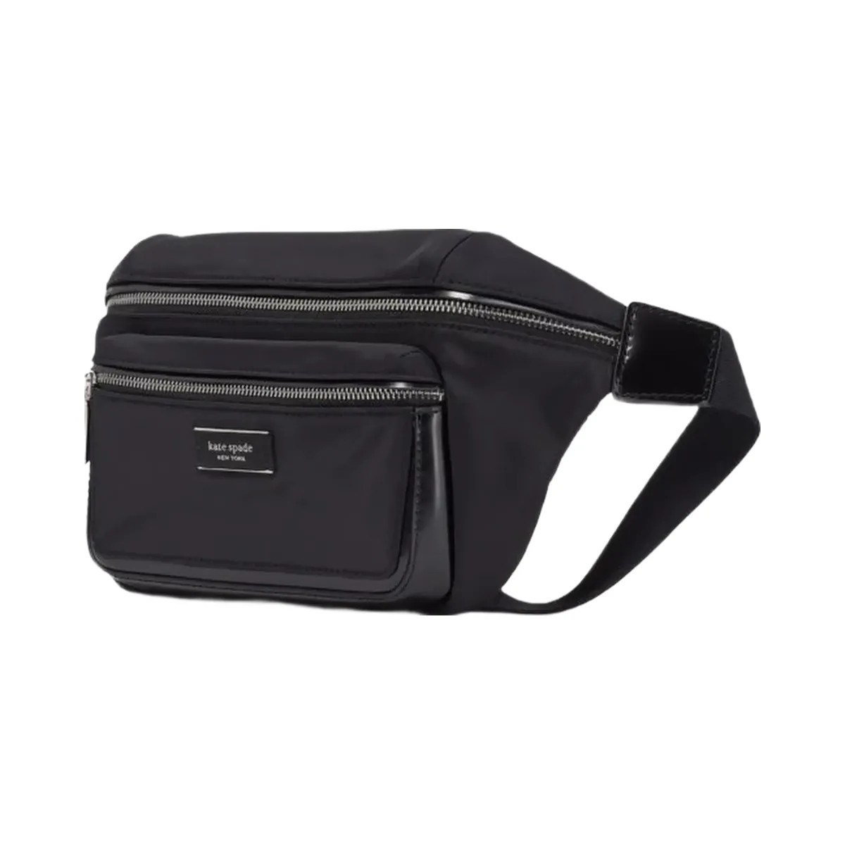 Kate Spade Sam Icon Ksnyl Nylon Medium Belt Bag Black - HypeFly India View 3