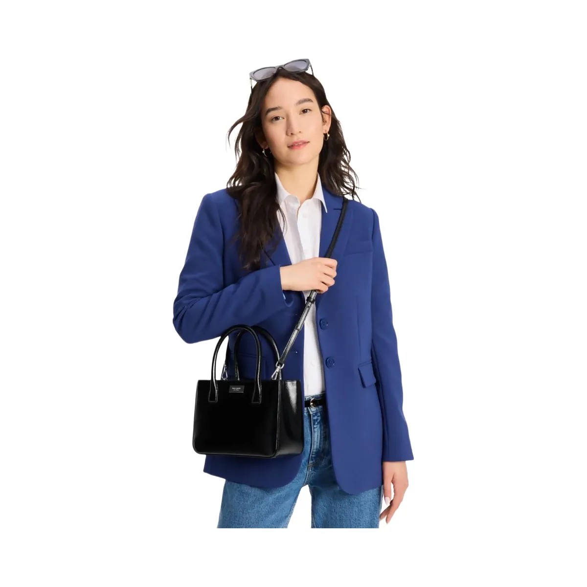 Kate Spade Sam Icon Square Tote Black - HypeFly India View 2