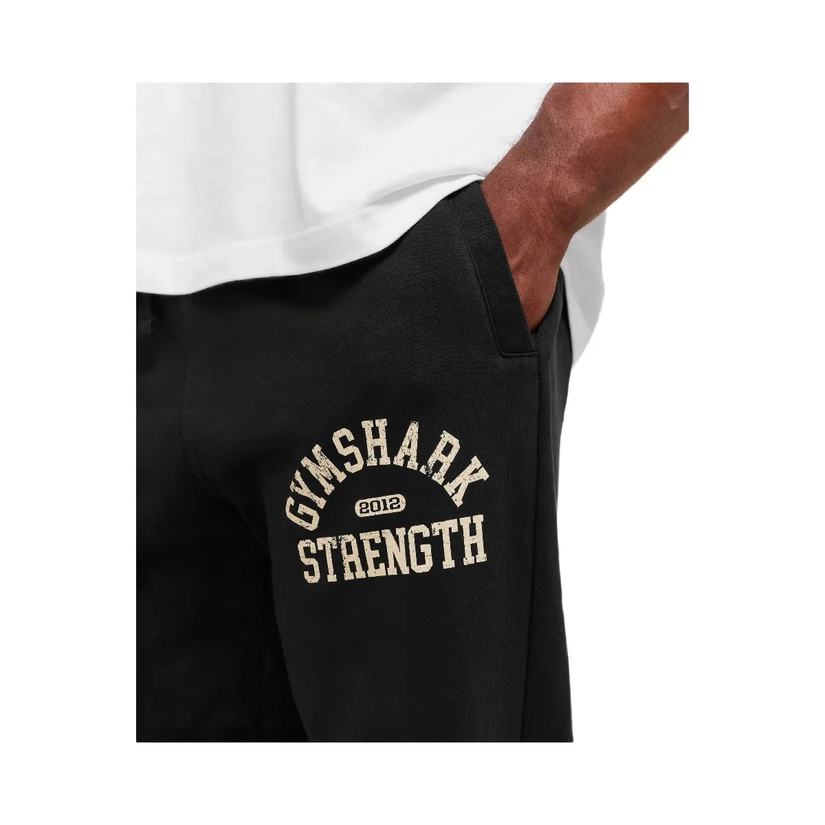 Gymshark 2012 Strength Joggers - Black - HypeFly India View 4