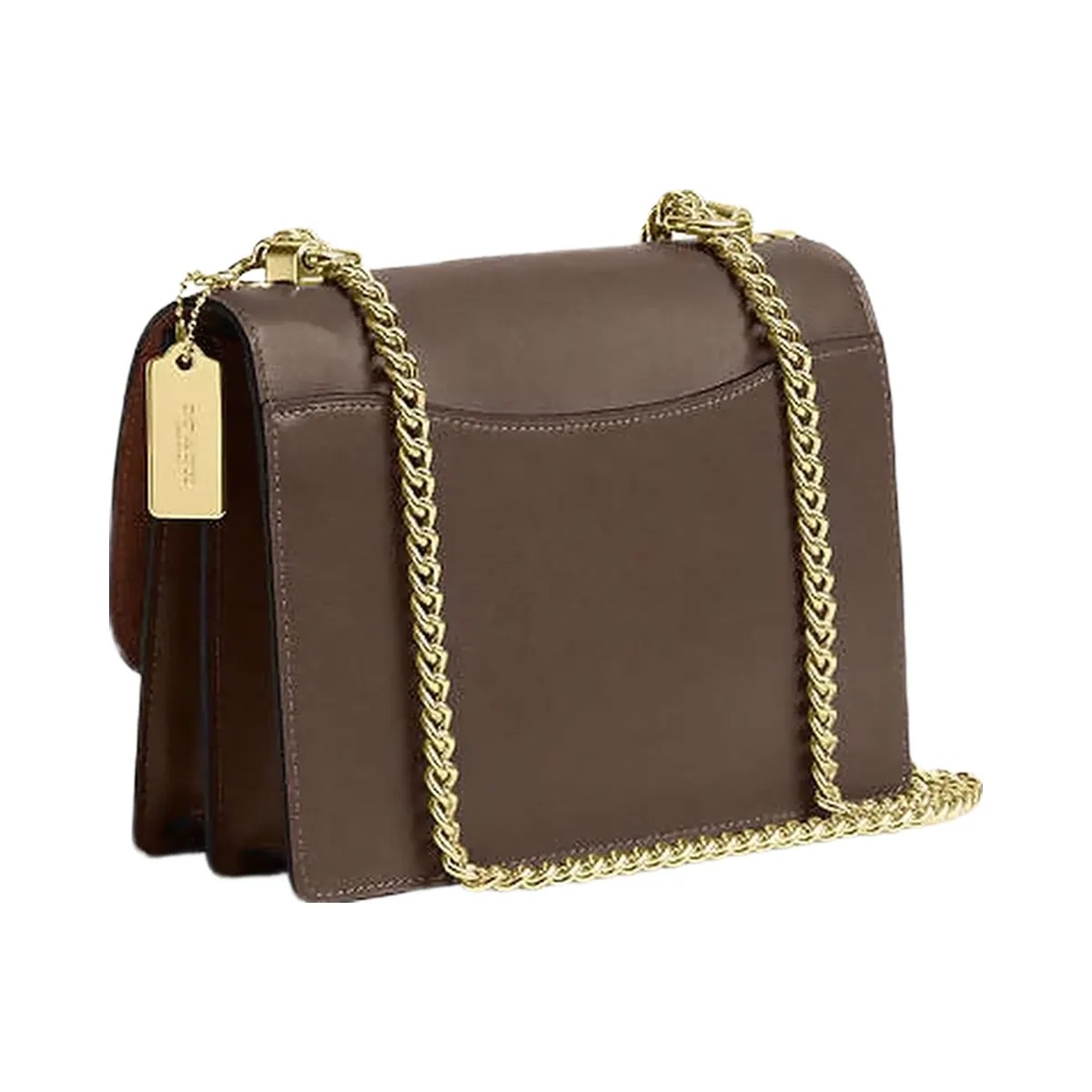 Coach Klare Crossbody Bag Calf Leather-Gold-Dark Stone - HypeFly India View 3