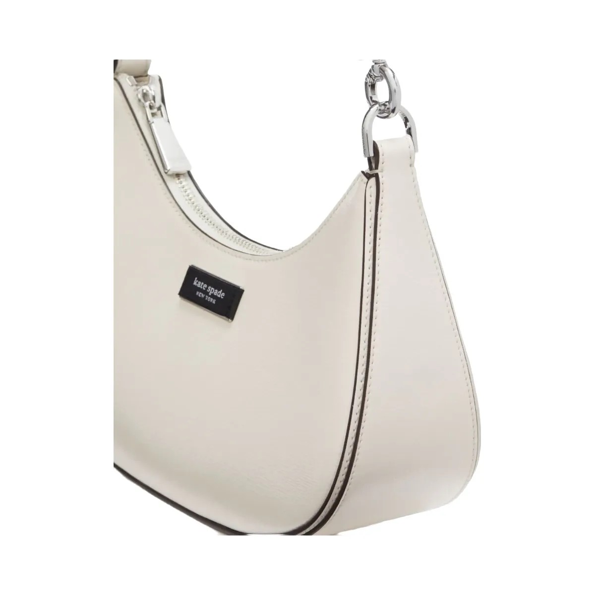 Kate Spade Sam Icon Shiny Small Convertible Crossbody Parchment - HypeFly India View 6