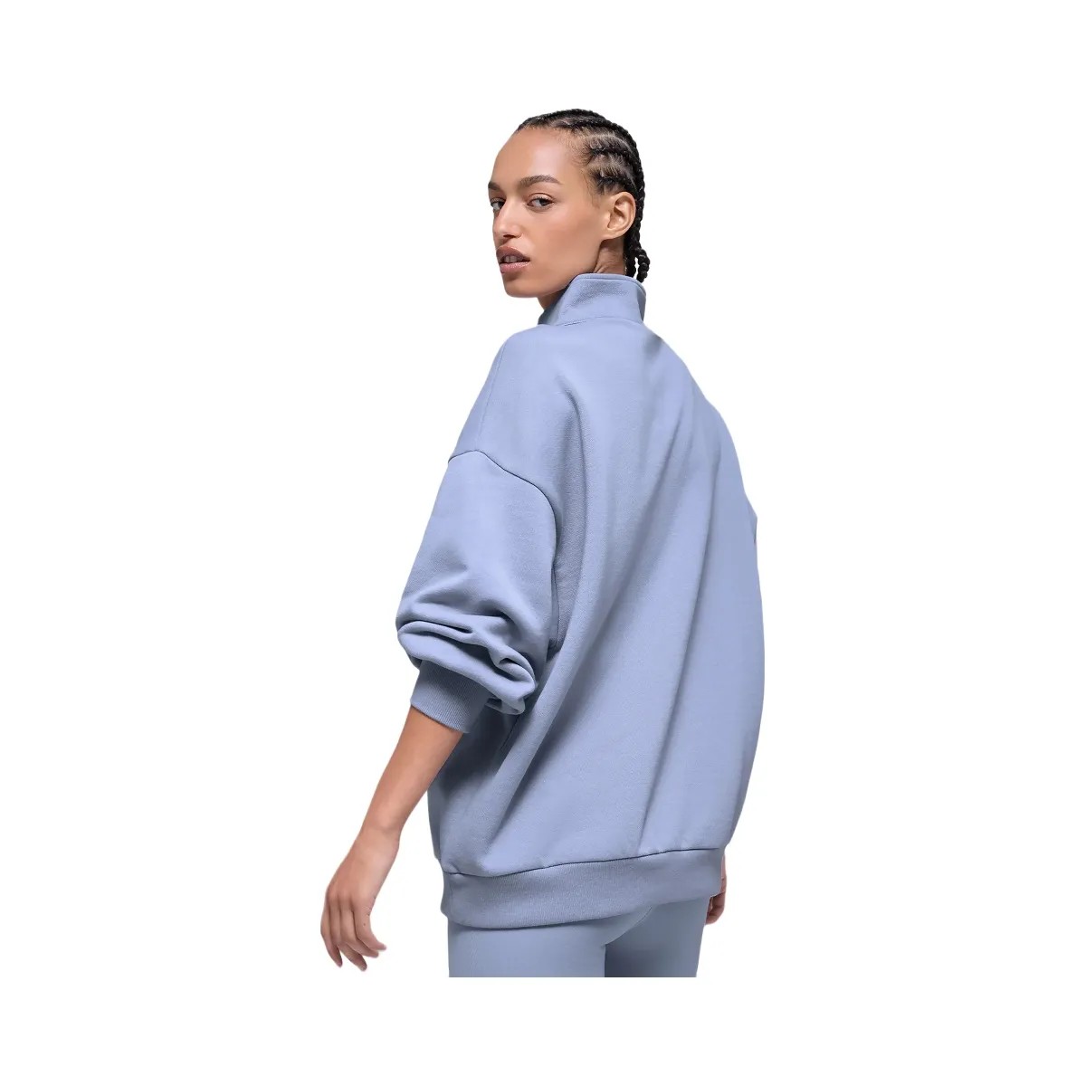 Alo Women's Accolade 1/4 Zip Pullover - Winter Frost - HypeFly India View 2
