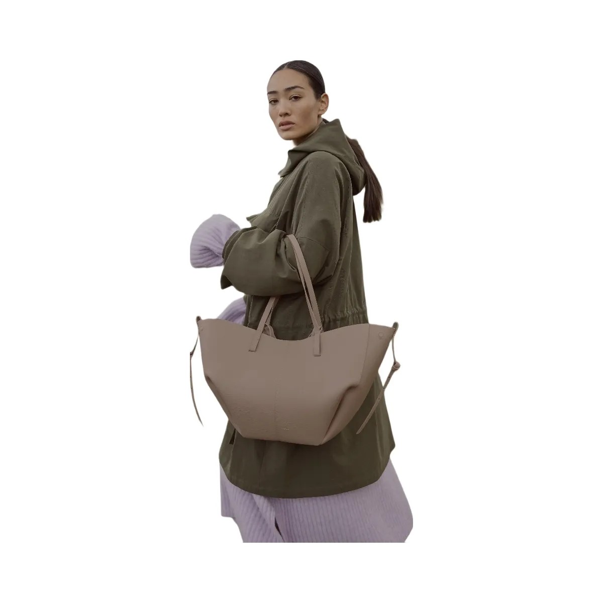 Polene Cyme Textured Taupe - HypeFly India View 4