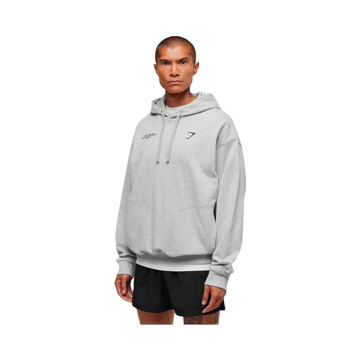 Gymshark Conditioning Club Hoodie - Light Grey Core Marl - HypeFly India View 1