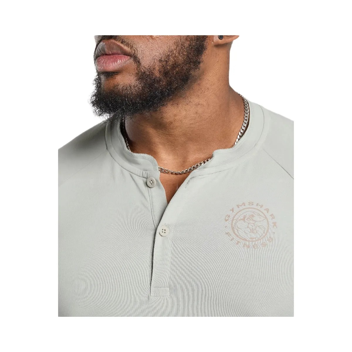 Gymshark Legacy Henley - Stone Grey - HypeFly India View 6