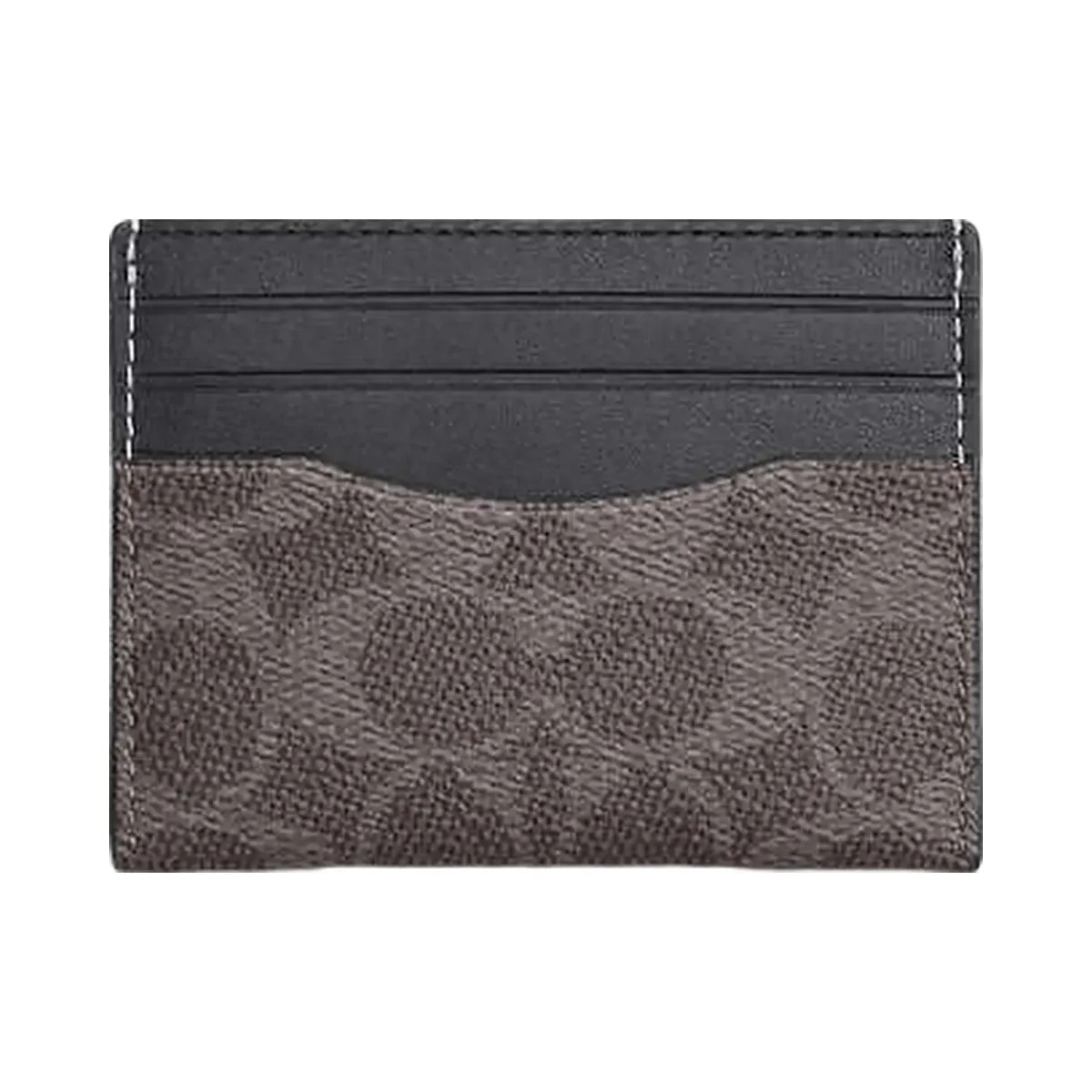 Coach Slim Id Card Case In Signature Canvas Signature Canvas-Grey-Charcoal - HypeFly India View 2