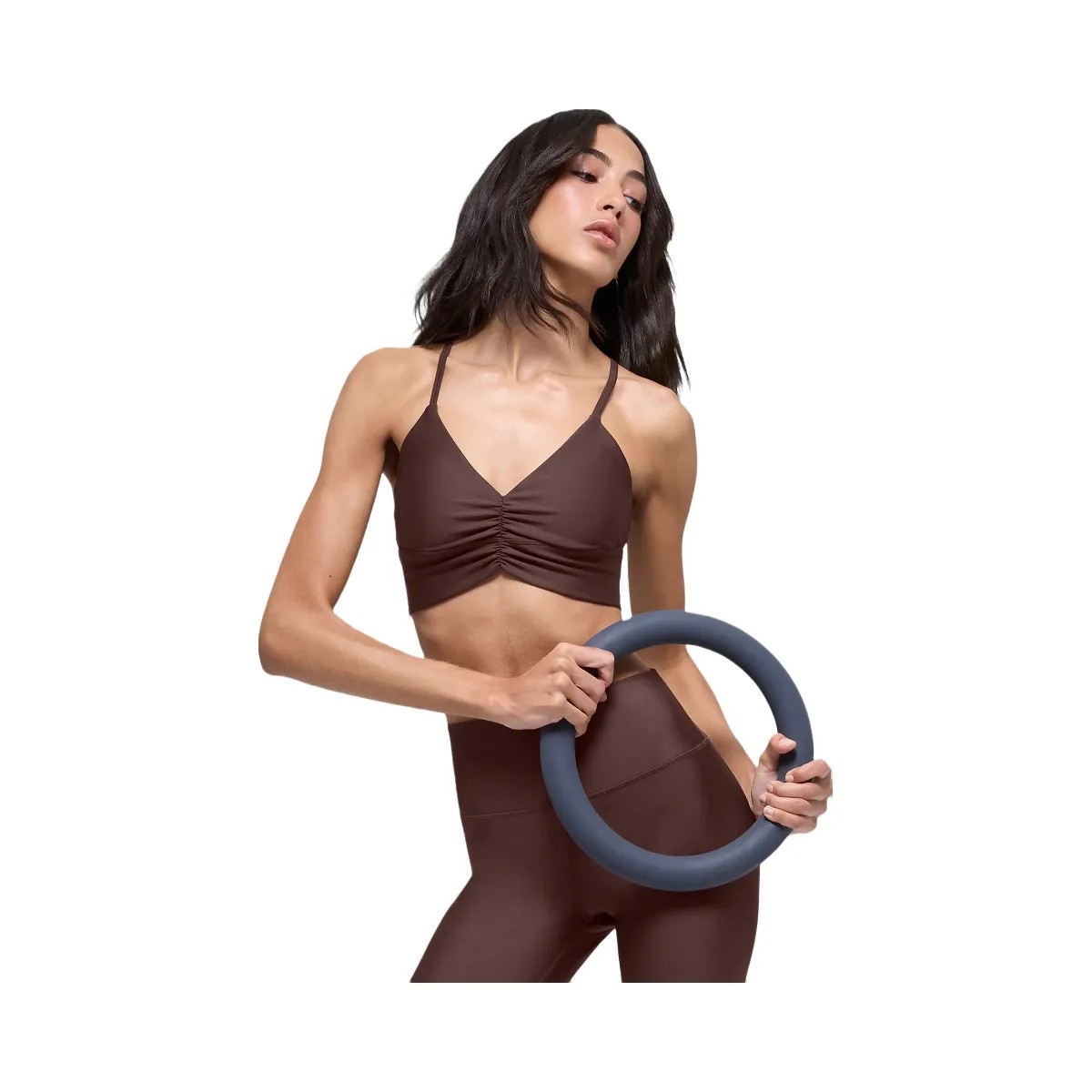 Alo Women's Airlift Divine Bra - Brownstone - HypeFly India View 1