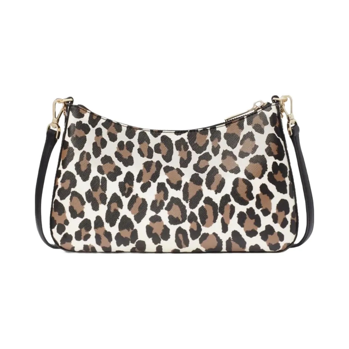 Kate Spade Margot Spotted Leopard Medium Convertible Crossbody Cream Multi - HypeFly India View 5