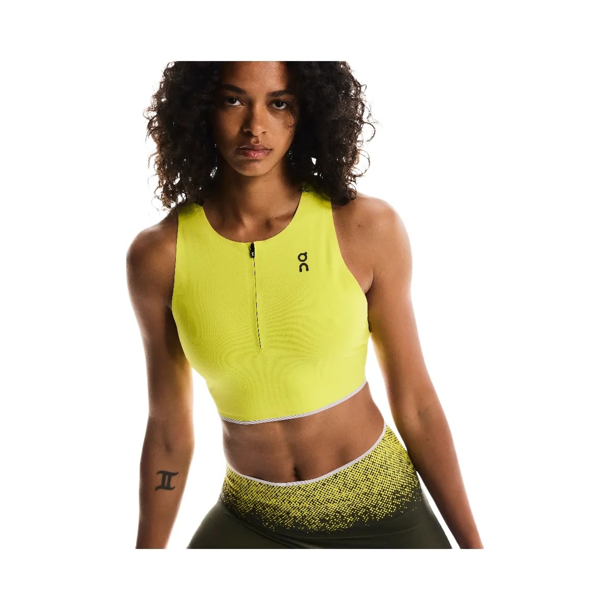 On Race Crop Lime - HypeFly India View 2