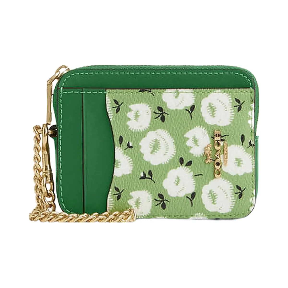 Coach Zip Card Case With Floral Print Im-Kelly Multi - HypeFly India View 1