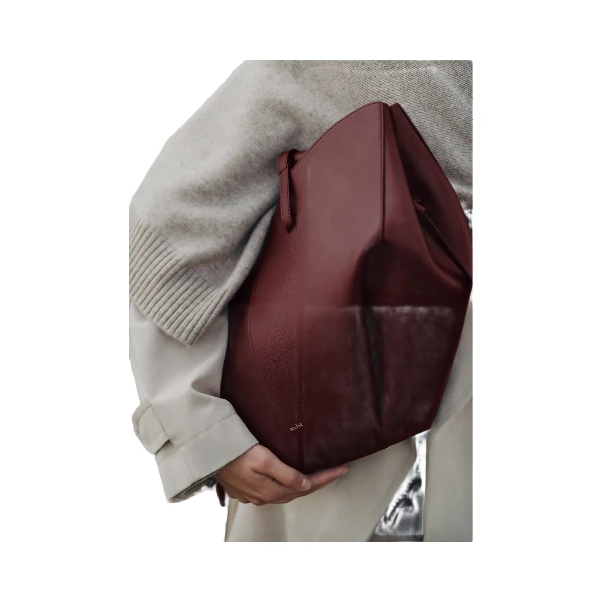 Polene Cyme Textured Black Cherry - HypeFly India View 3