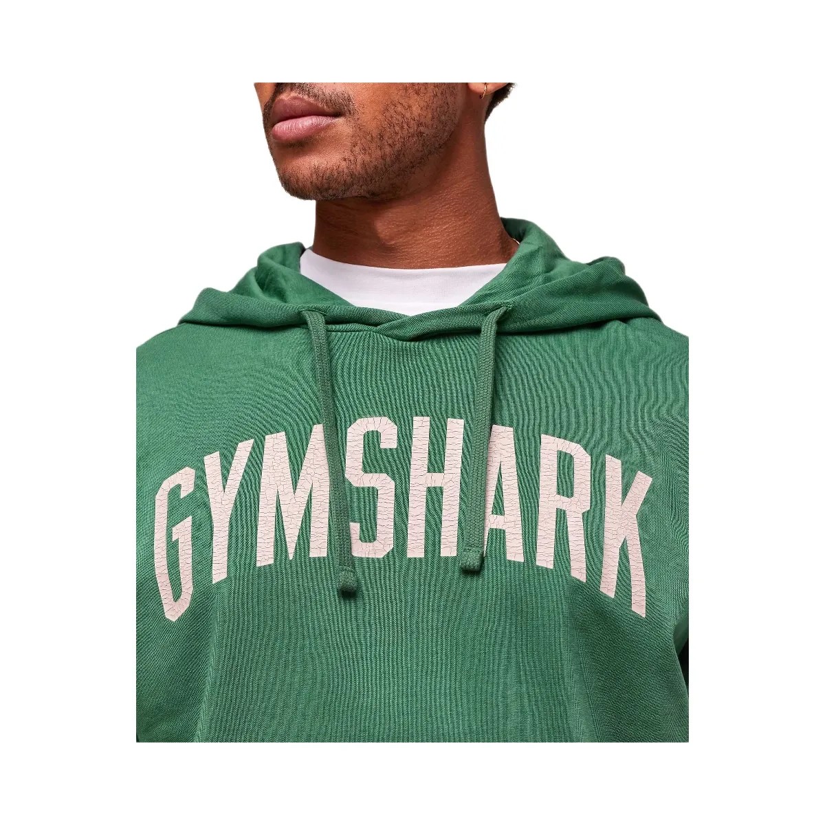 Gymshark Worn Graphic Hoodie - Lift Green - HypeFly India View 4