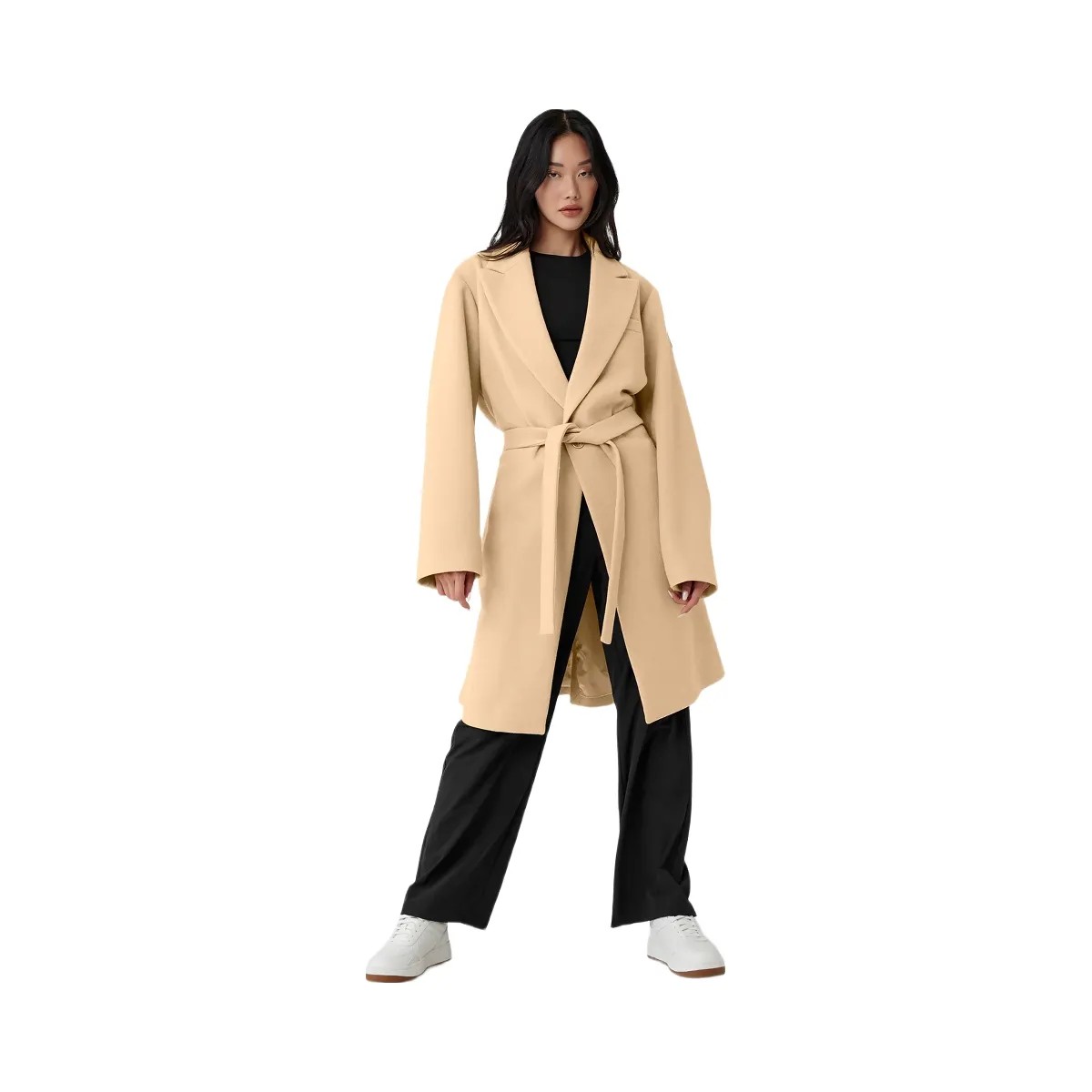 Alo Women's Wool Gameday Overcoat - Camel - HypeFly India View 1