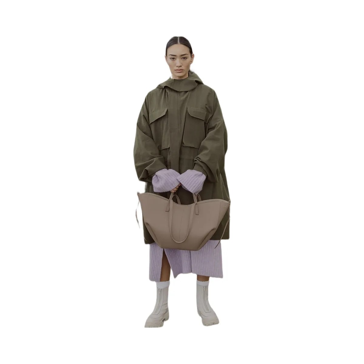 Polene Cyme Textured Taupe - HypeFly India View 5