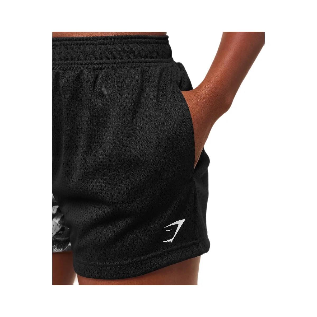 Gymshark Lifting Club Mesh Shorts - Black/White - HypeFly India View 4