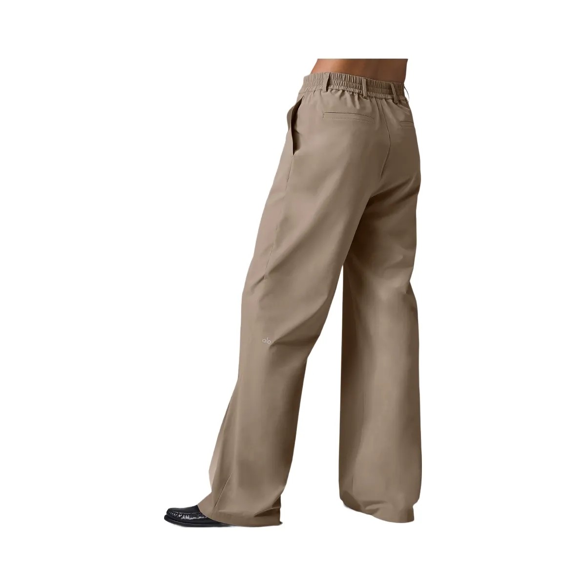 Alo Women's High-Waist Pursuit Trouser (Long) - Gravel - HypeFly India View 2