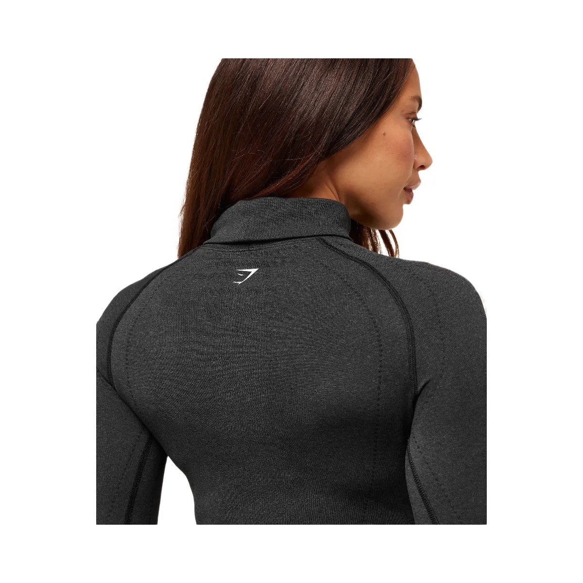 Gymshark Vital Warm Long Sleeve Top - Black Marl - HypeFly India View 5