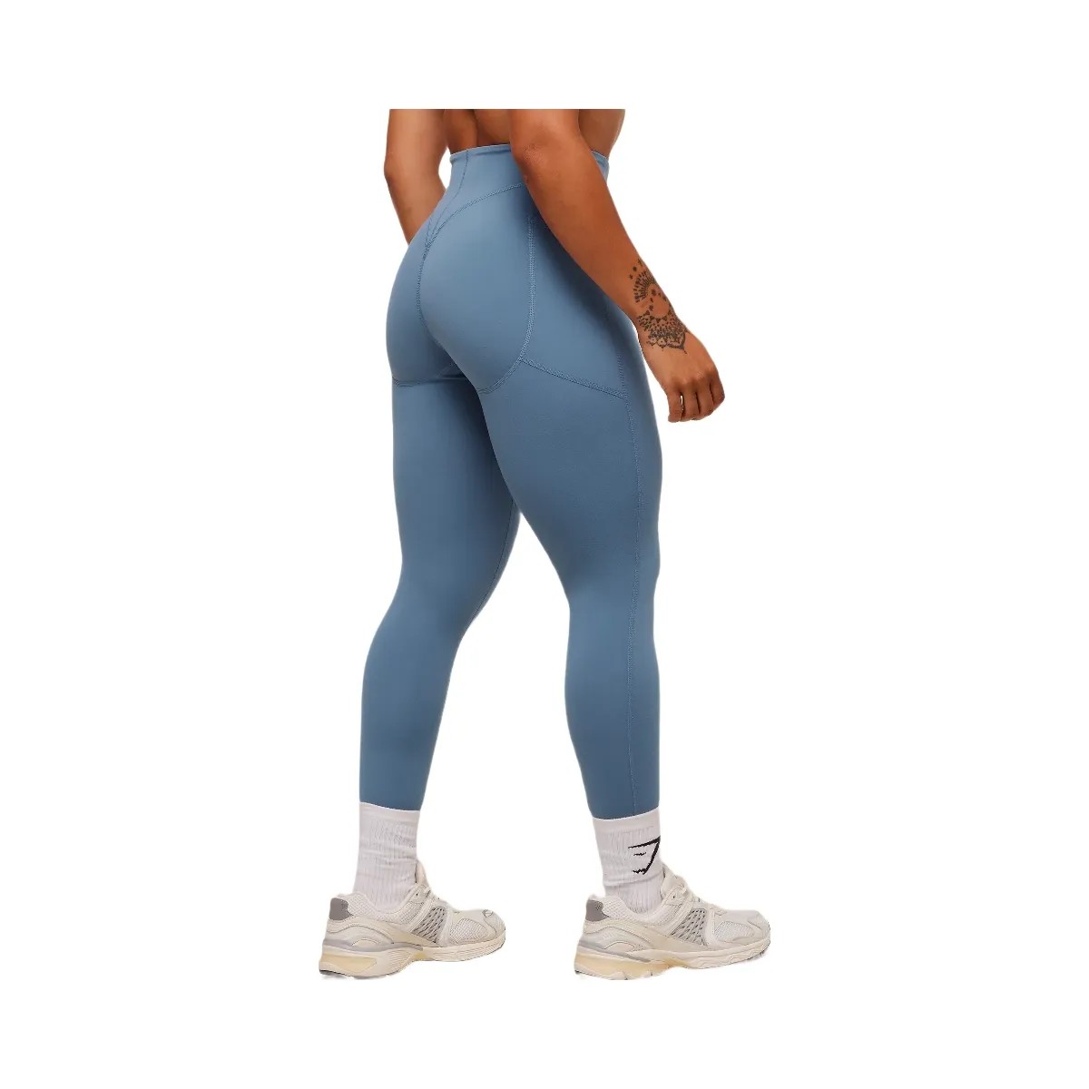 Gymshark Lifting Pocket Leggings - Worn Blue - HypeFly India View 2