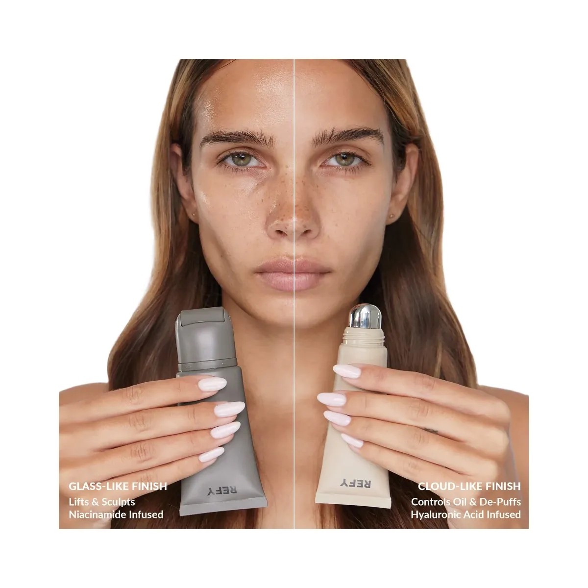 REFY Mini Blur and Hydrate Oil-Control Face Primer with Hyaluronic Acid - Clear - HypeFly India View 6