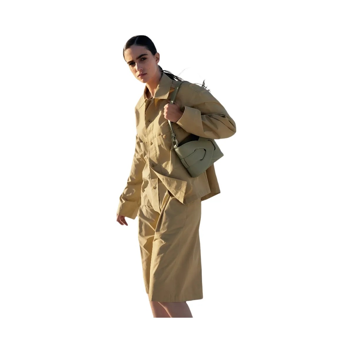 Polene Nodde Smooth Olive - HypeFly India View 2