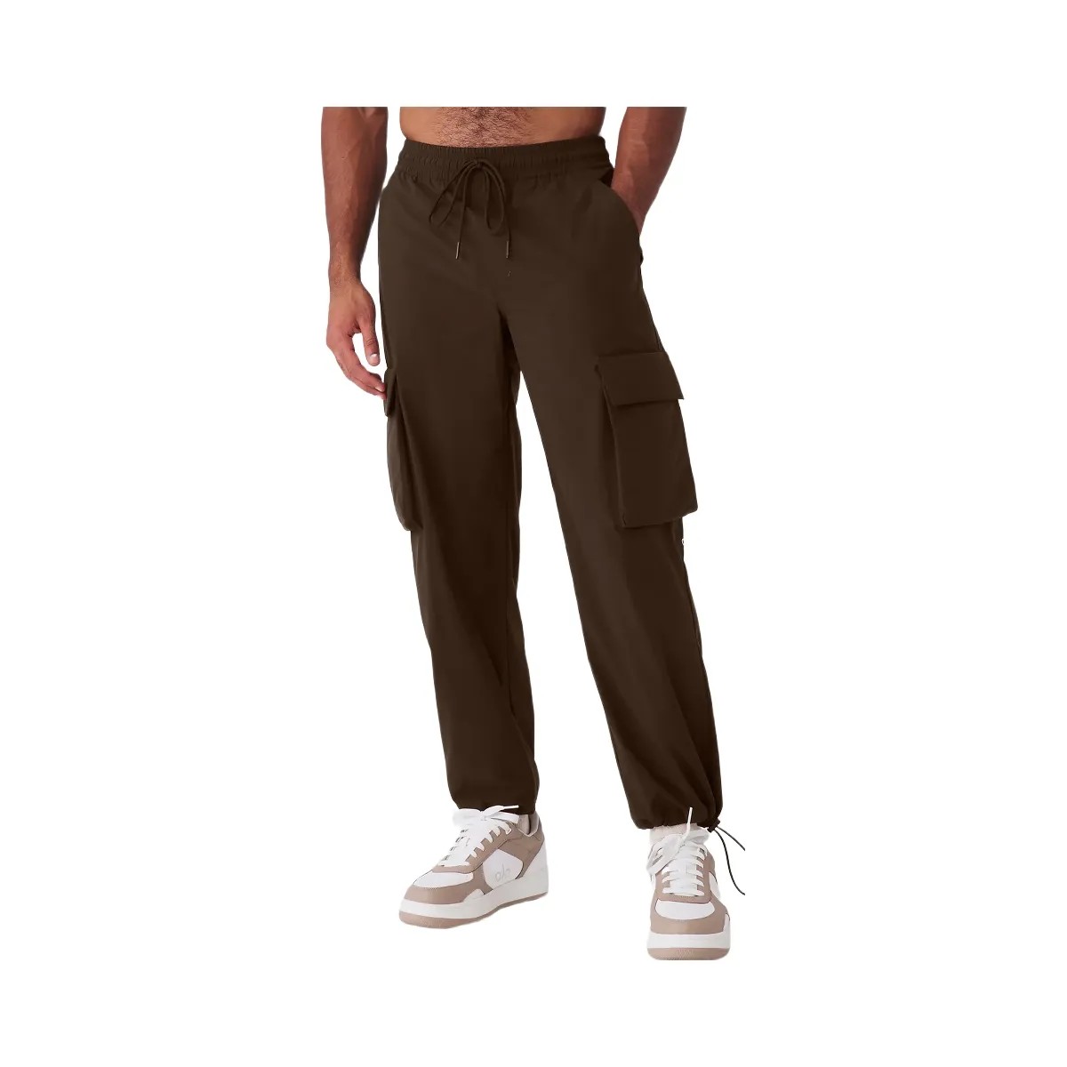 Alo Men's Voyage Utility Cargo Pant - Espresso - HypeFly India View 1