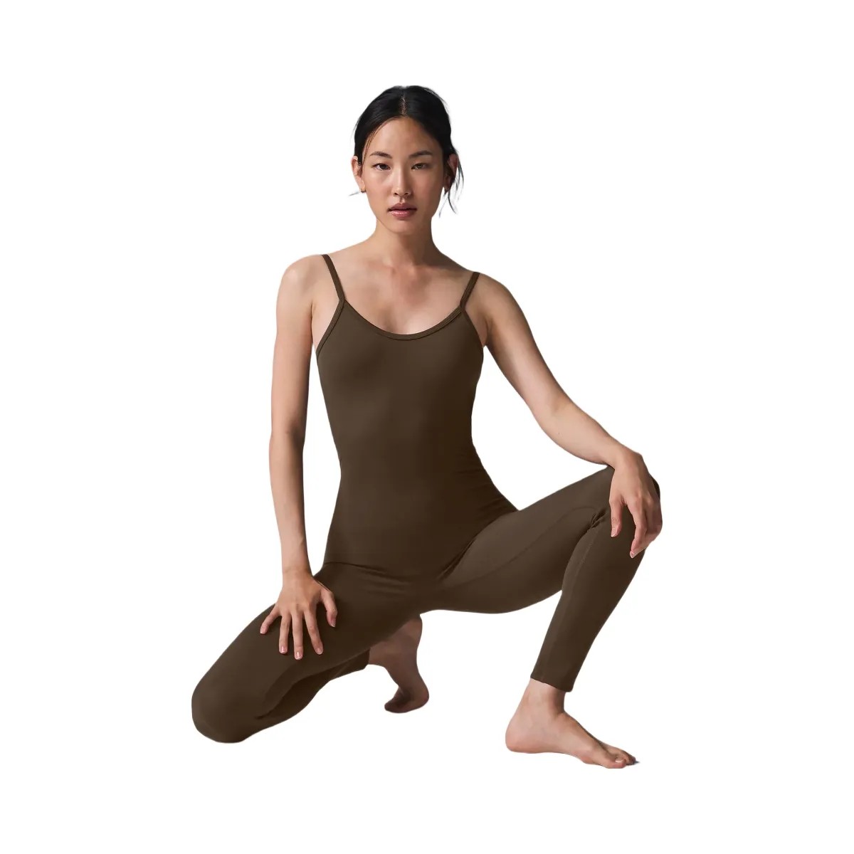 Alo Women's Airbrush One And Done Onesie - Espresso - HypeFly India View 2