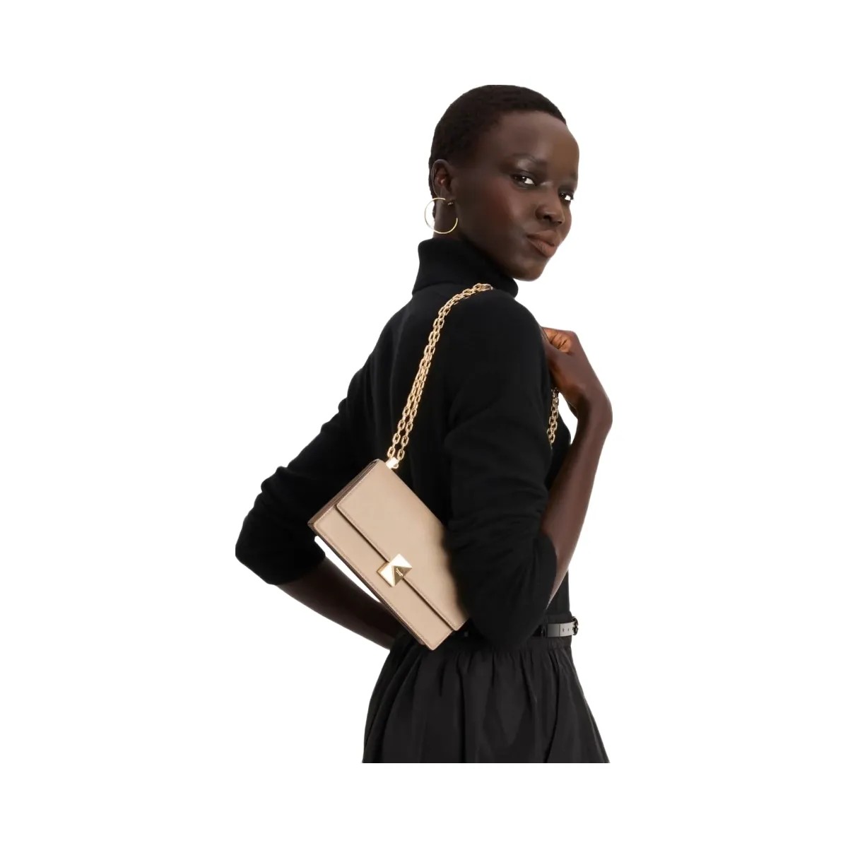 Kate Spade Deco Mini Flap Chain Crossbody Timeless Taupe - HypeFly India View 2