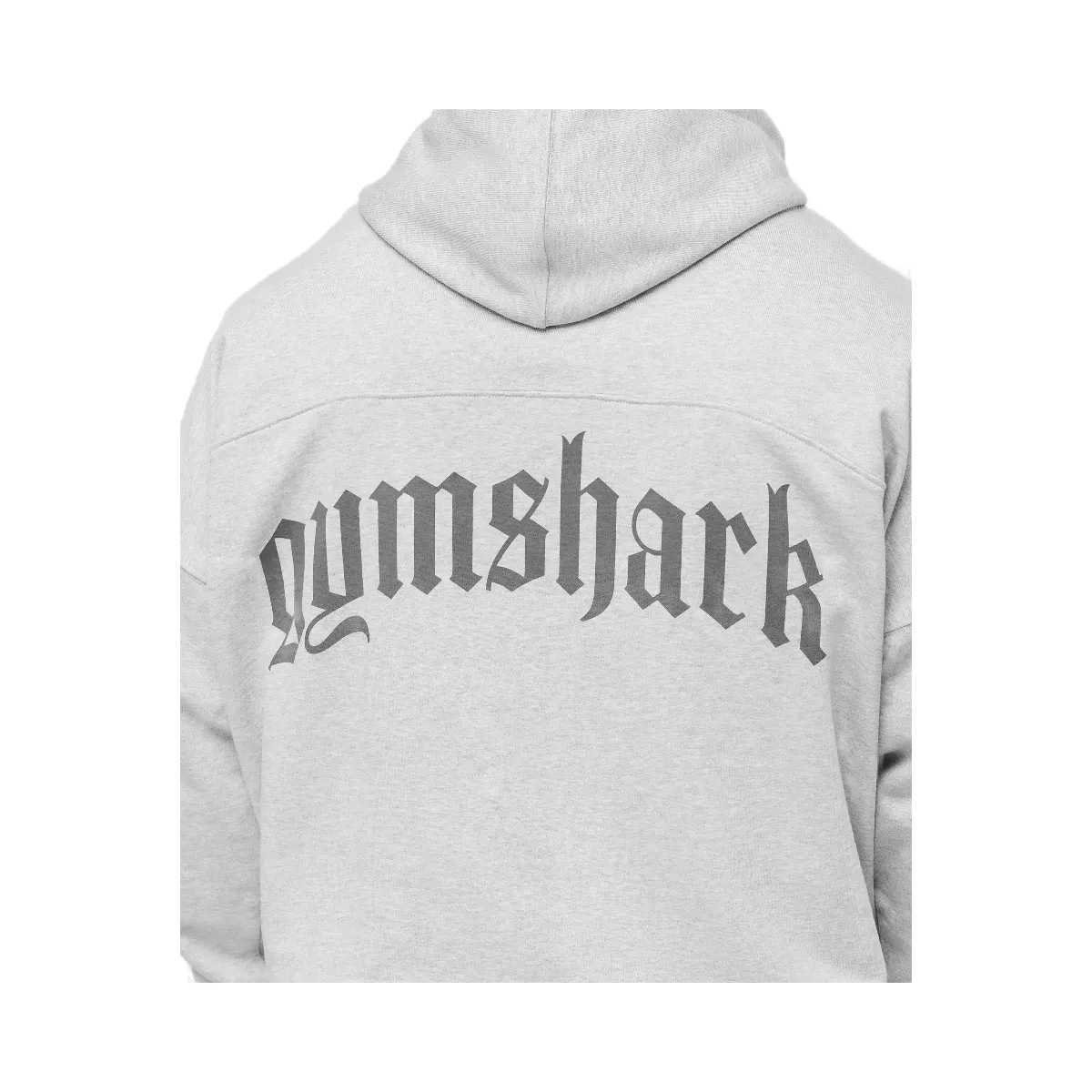 Gymshark Olde English Hoodie - Soft Grey Marl - HypeFly India View 5