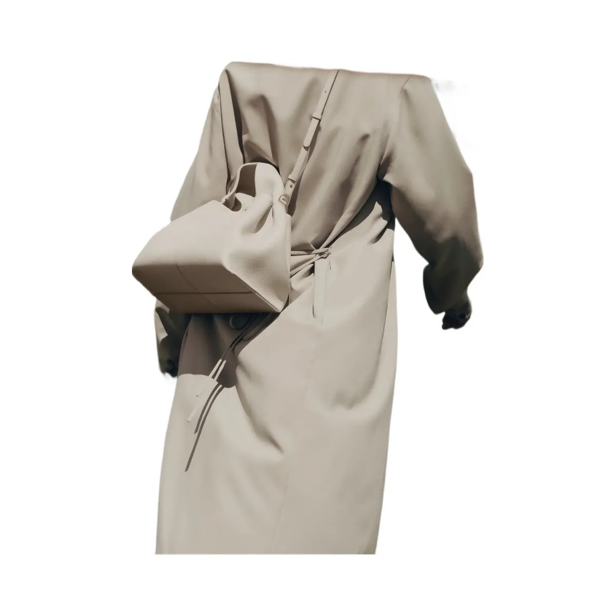 Polene Numero Neuf Textured Chalk - HypeFly India View 2