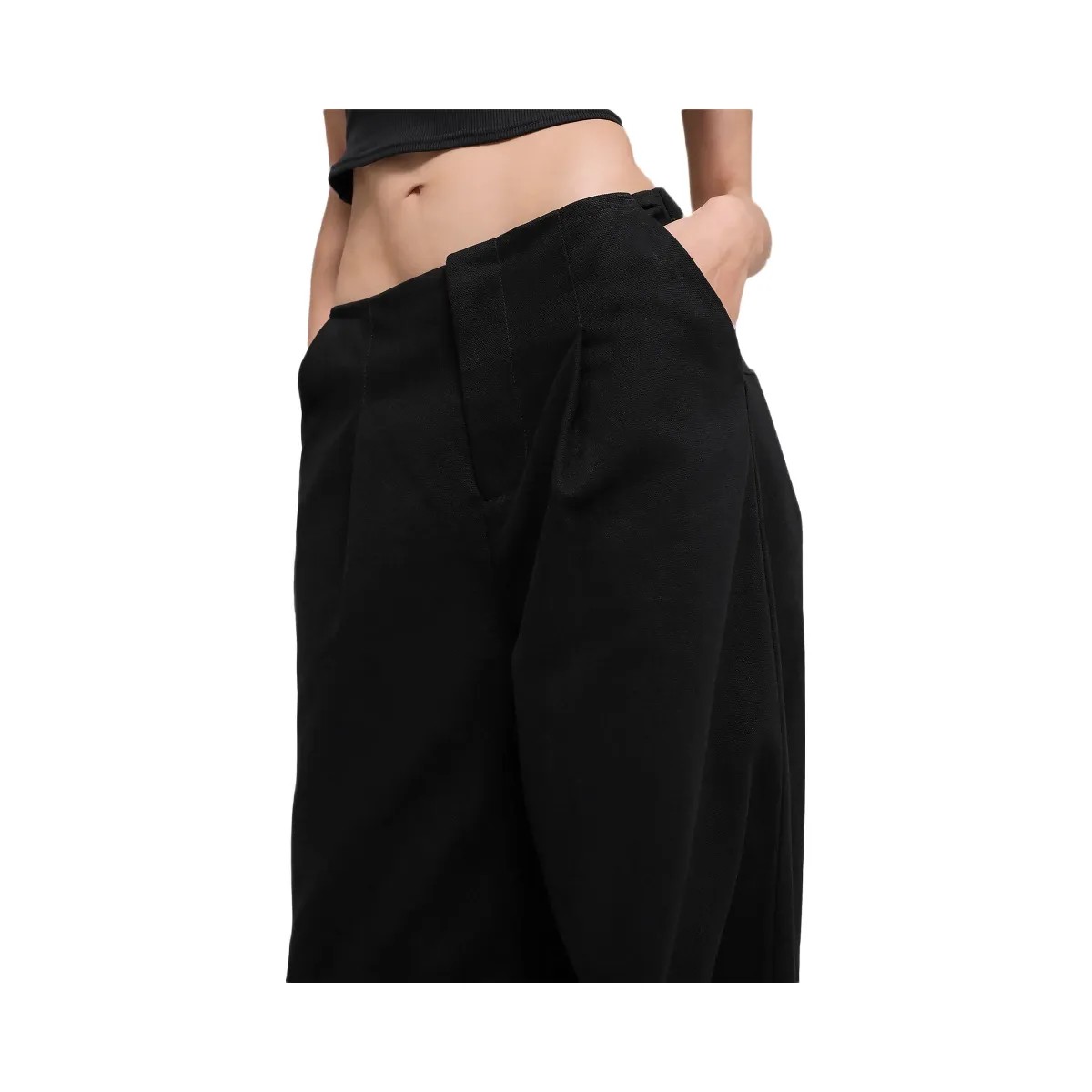 Alo Women's High-Waist Main Character Wide Leg Trouser - Black - HypeFly India View 4