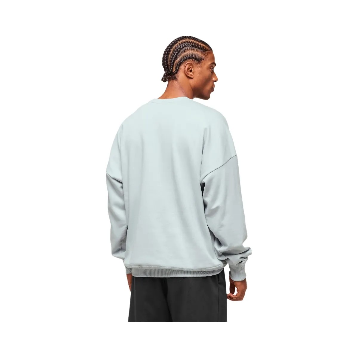 Gymshark Crest Oversized Crew - Smoke Blue - HypeFly India View 2
