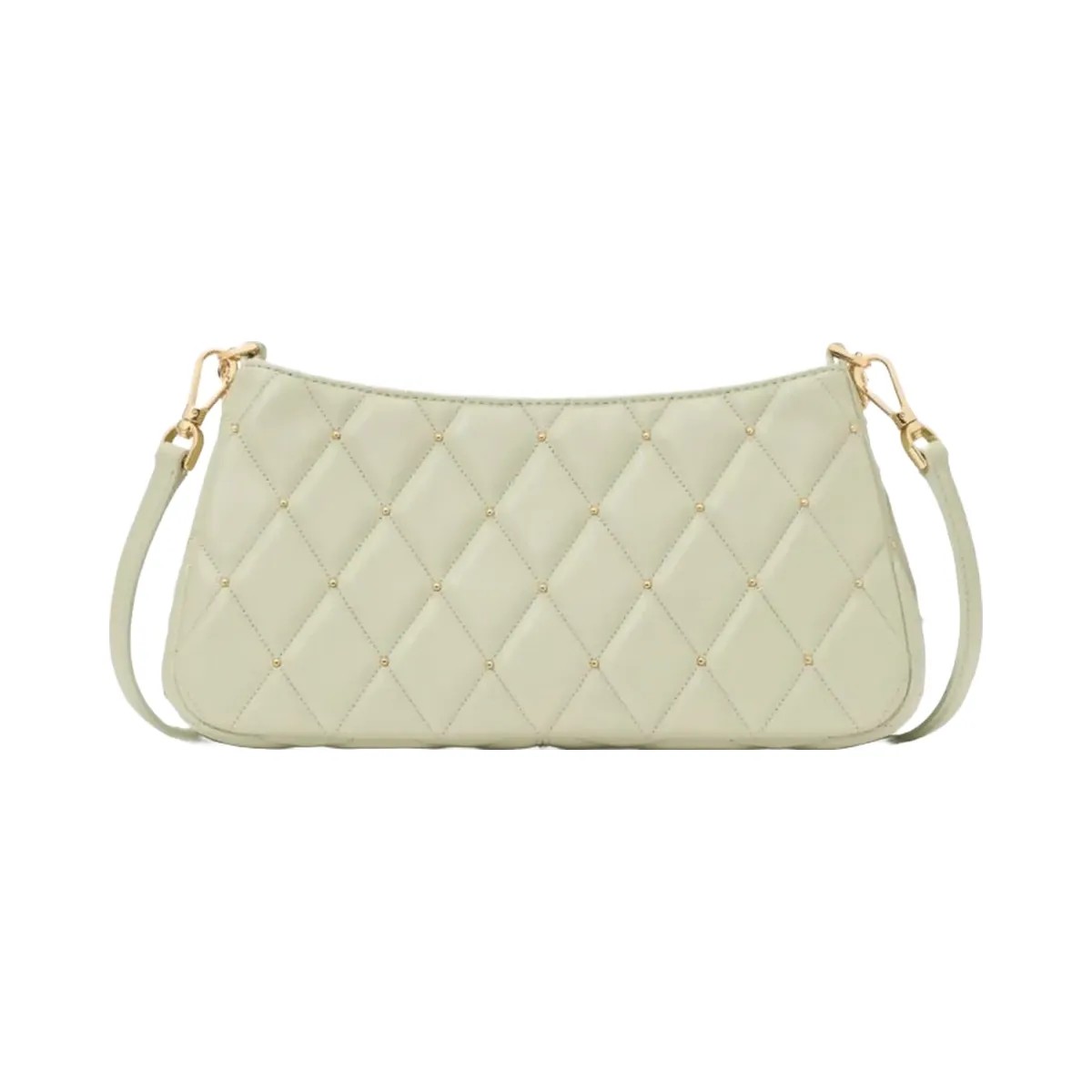 Kate Spade Carey Quilted Studs Small Convertible Crossbody Sage Bundle - HypeFly India View 5