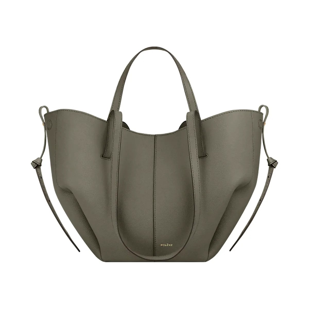 Polene Cyme Mini Textured Smoky Green - HypeFly India View 1