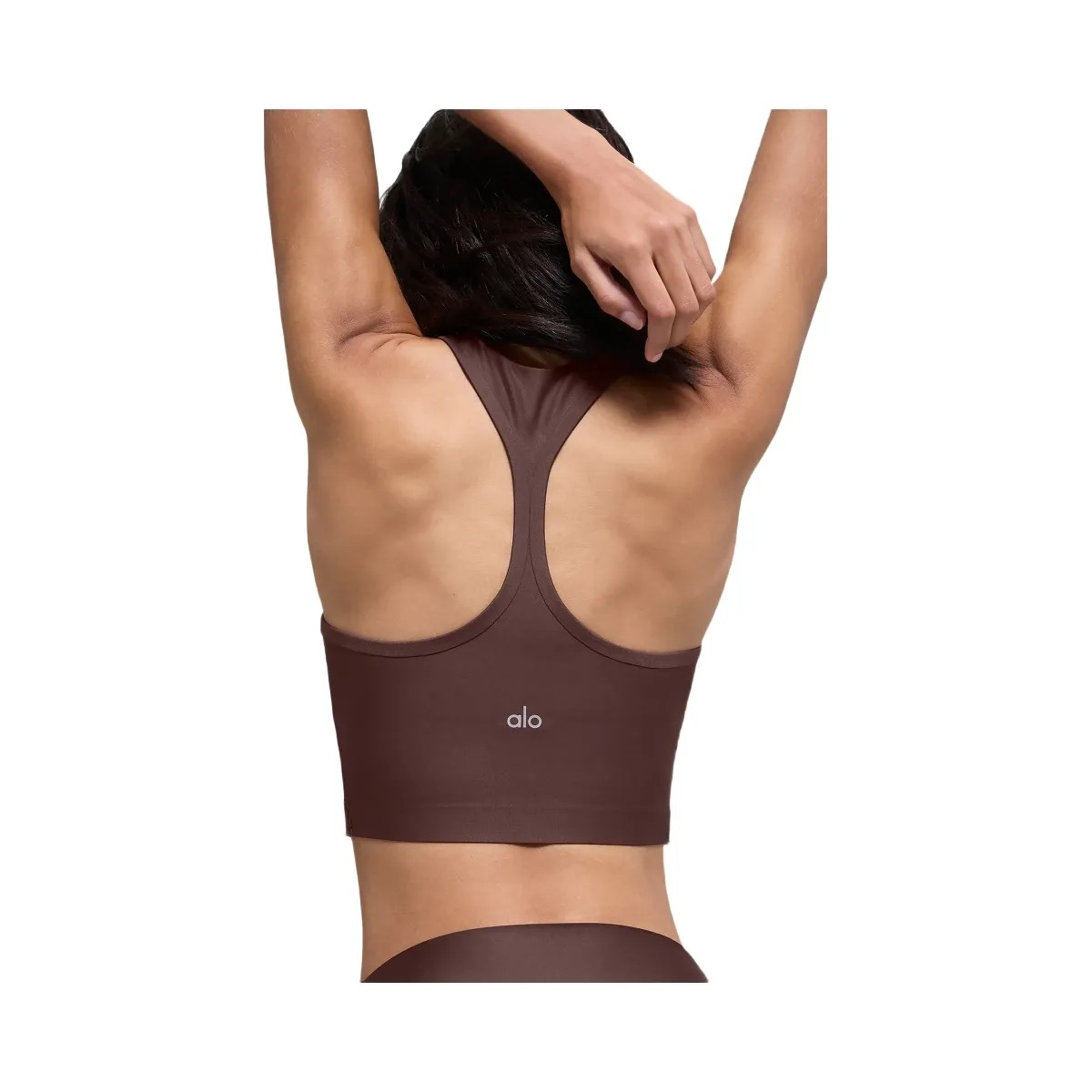 Alo Women's Airlift Super Sleek Bra Tank - Brownstone - HypeFly India View 2