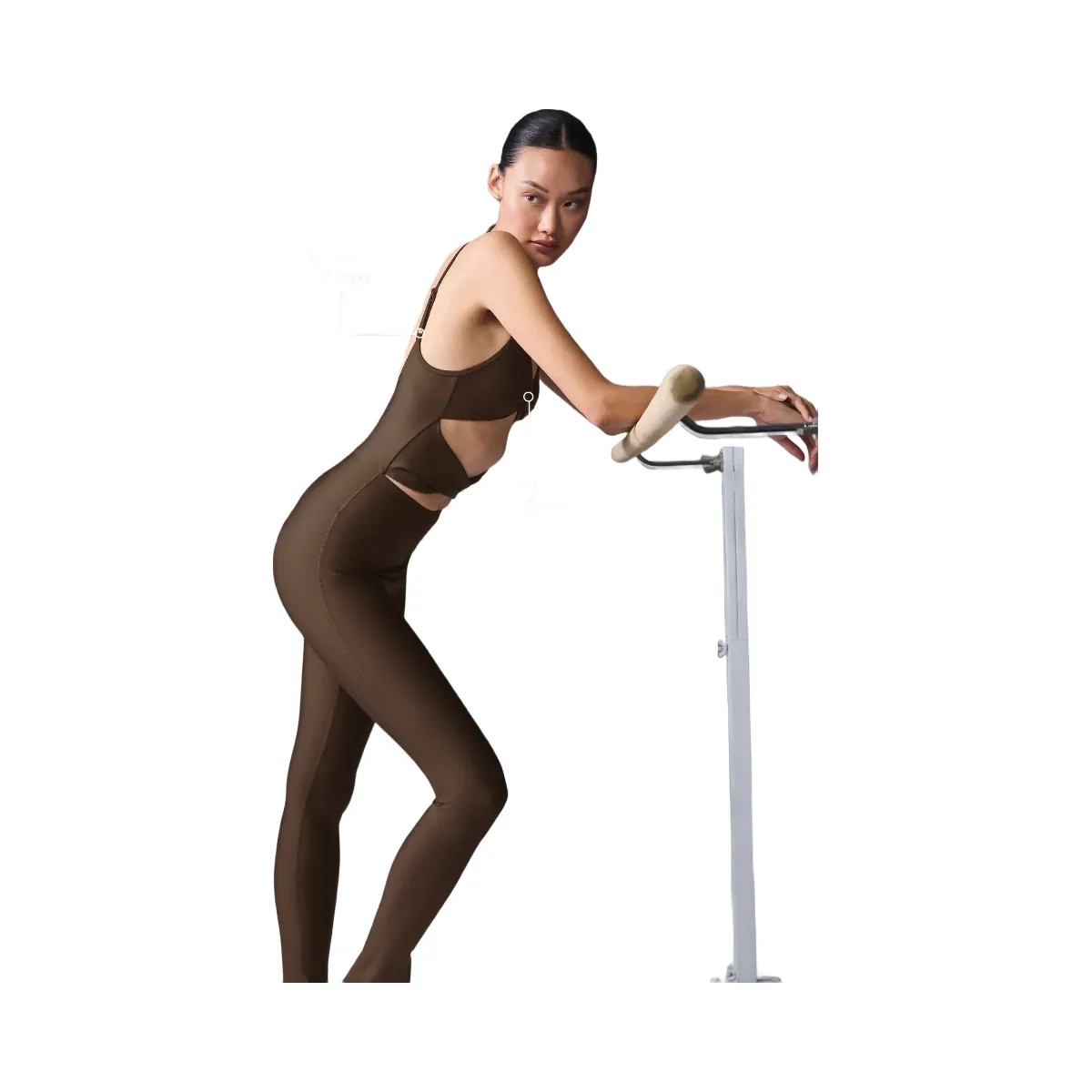 Alo Women's Airlift A-List Onesie - Espresso - HypeFly India View 3