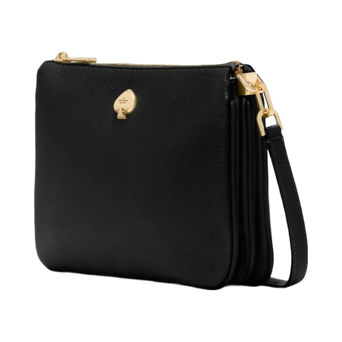 Kate Spade Kayla Small Triple Compartment Crossbody Black - HypeFly India View 3