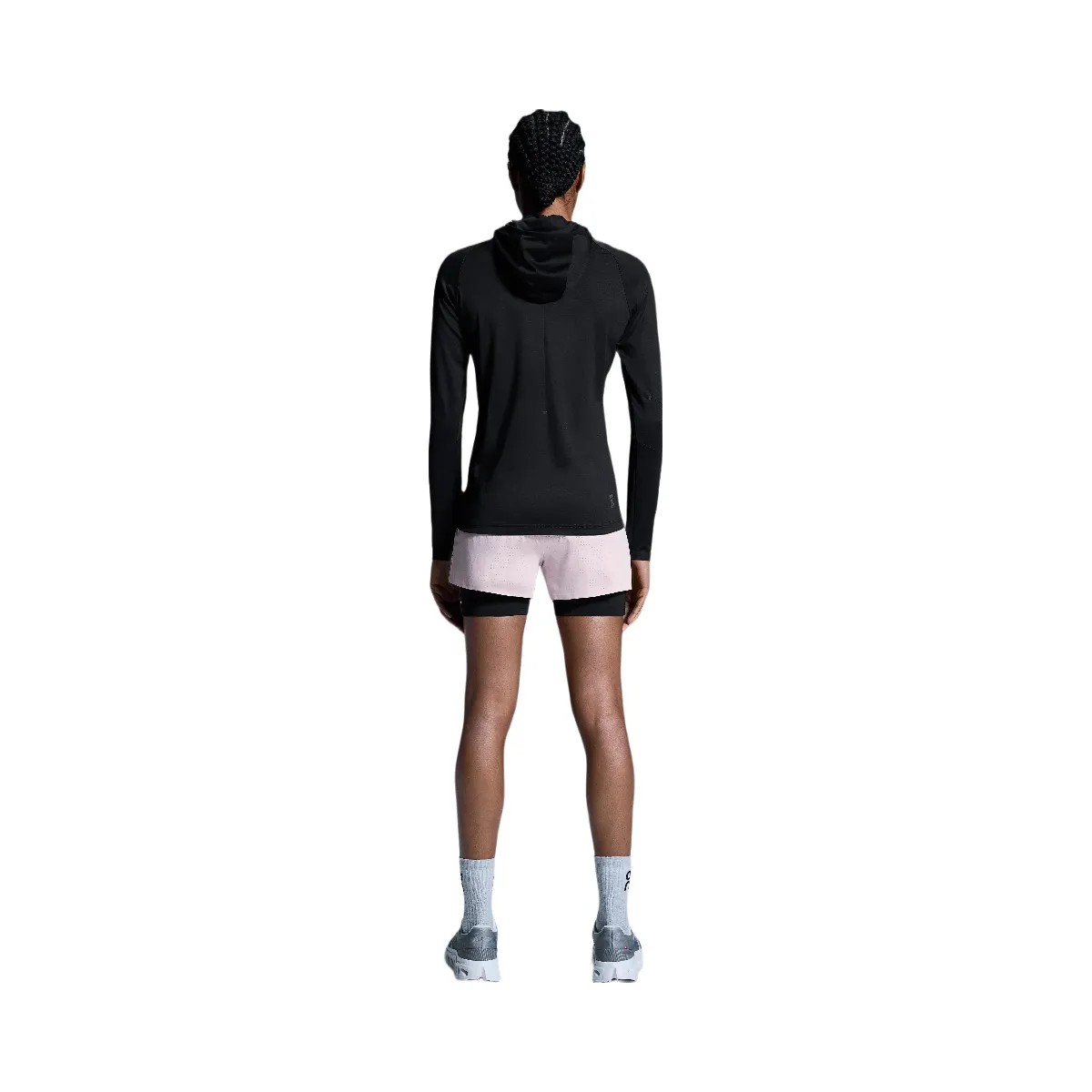 On 3" Performance 2/1 Shorts Mauve | Black  - HypeFly India View 3